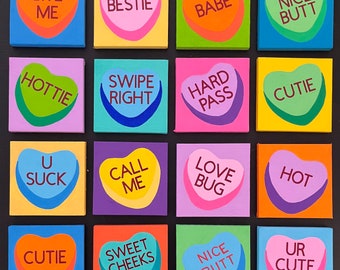 Conversation Heart Paintings