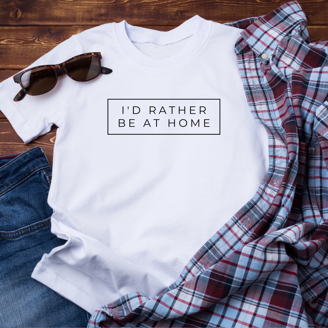 I'd Rather Be at Home - Etsy
