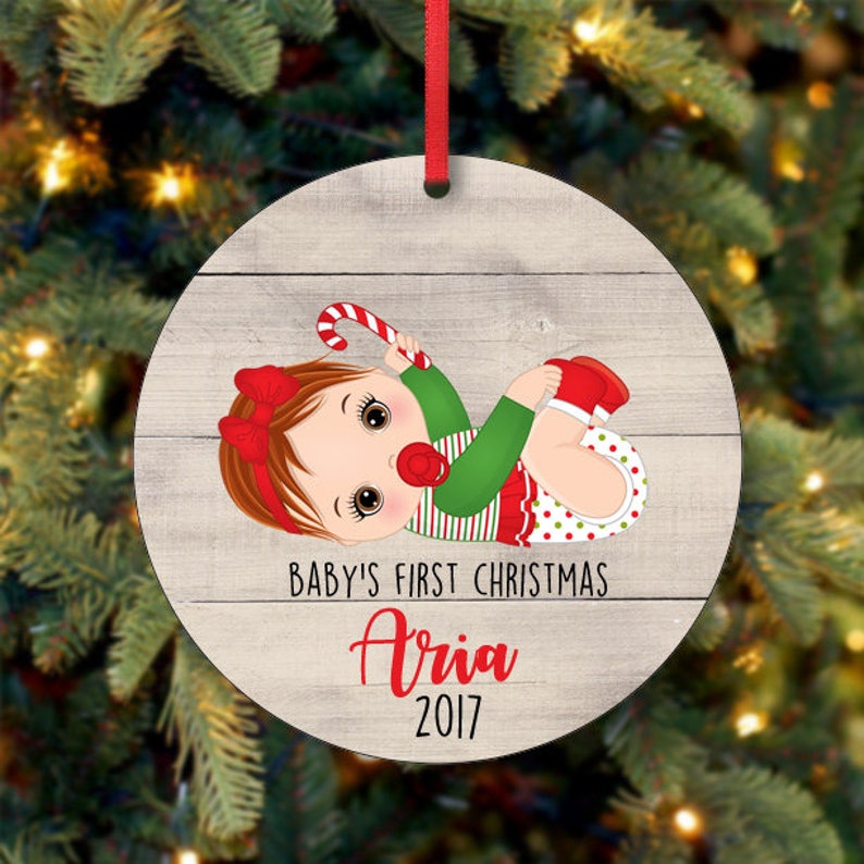 baby girl first christmas ornament
