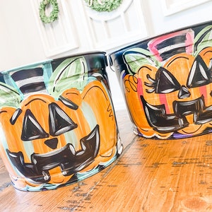 Personalized Halloween Bucket - Personalized Trick or Treat Bag - Candy bucket - Halloween Decor - Custom Trick or Treat Bag - custom fall