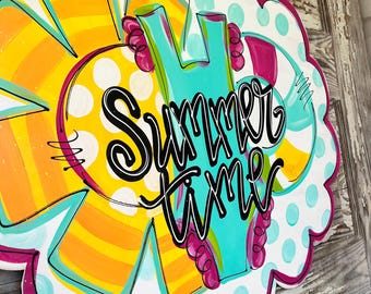 Personalized Door Hanger - Spring Door Hanger - Summer Door Hanger - Fruit Door Hanger - Spring Decor - Summer Decor - Door Decor