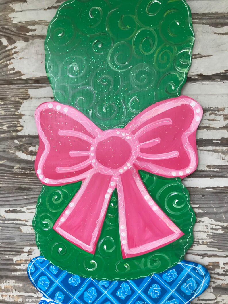Personalized Door Hanger Summer Decorations Chinoiserie Decor Chinoiserie Door Hanger Spring Decor Chinoiserie Door Decor