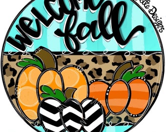 TEMPLATE - Fall Template - Door Hanger Template - DIY Door Hanger - Fall door Template - Pumpkin Template - Downloadable Door Hanger