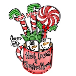 TEMPLATE Santa Template Door Hanger Template - DIY Door Hanger - Door Decor Template - Christmas Template - Downloadable Door Hanger