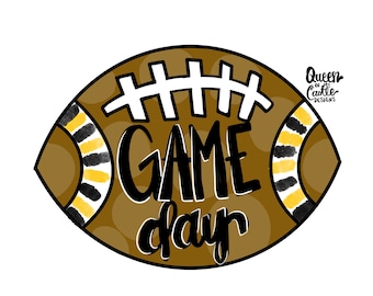 TEMPLATE - Football Template Door Hanger Template - DIY Door Hanger - Door Decor Template - cheer Template - Downloadable Door Hanger