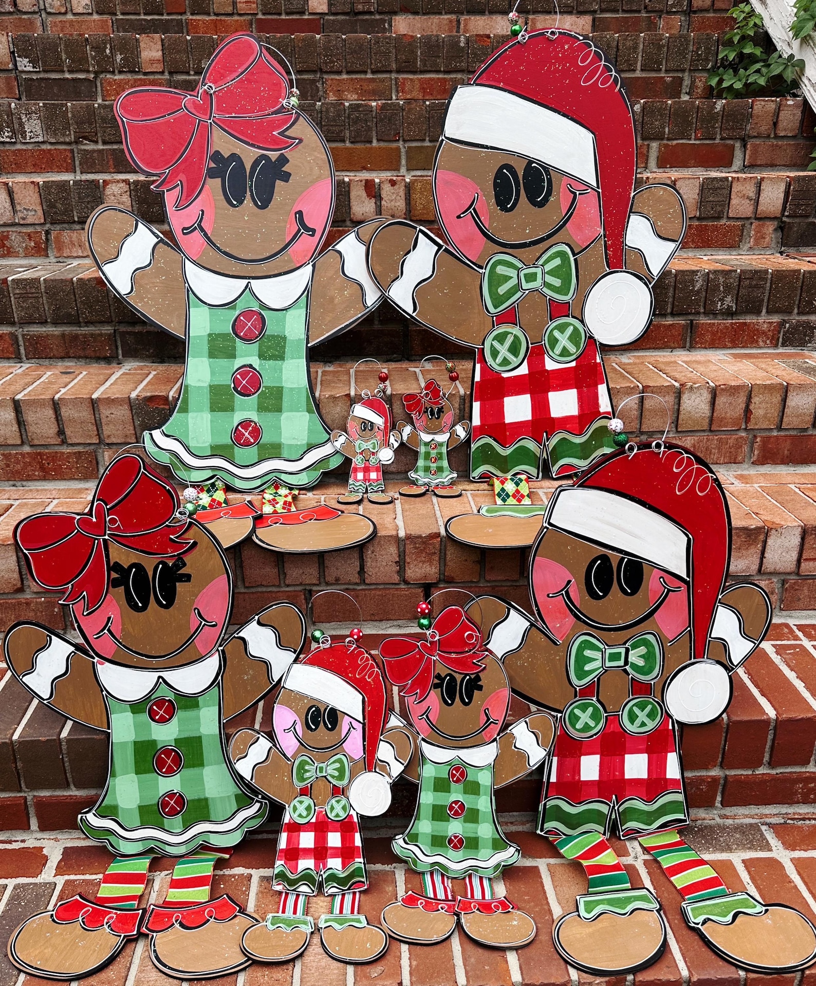 Gingerbread Door Hanger - Christmas Door Hanger - Holiday Door Decor ...
