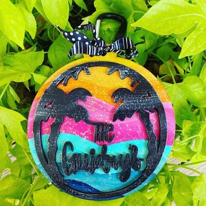 Summer Bag Accessories - Surfing Accessory - Beach Bag Tag - Purse Charm - Bag Charm - personalized Beach charm