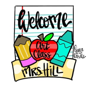 TEMPLATE - Teacher Door Hanger Template - DIY Door Hanger - Door Decor Template - Back to school Template - Door Hanger Pattern