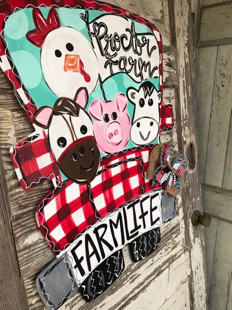 Farm Door Hanger Barn Door Hanger Farmhouse Door Hanger Etsy