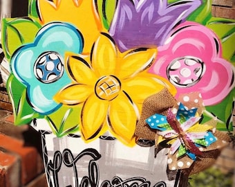 Spring Door Hanger - Summer Door Hanger - Spring Decor - Spring Door Decor - Summer Door Decor - Summer Decor - Mother’s Day Gift