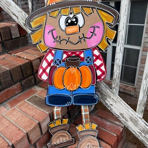 Fall Door Hanger - SCARECROW Door Hanger - Autumn Door Decor - Fall Decor - Thanksgiving Decorations - Fall Wreath