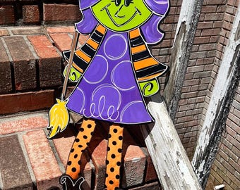 Halloween Door Hanger - Fall Door Hanger - Pumpkin Door Decor - Autumn Door Sign - Halloween Wreath - Personalized Door Decor