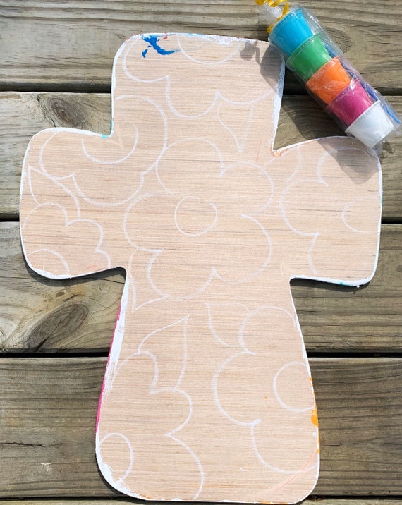 Cross Paint Kit - Kids Paint Kit - DIY Art Project - Paint at Home - Kids  Crafts - Fun Activity for Kids