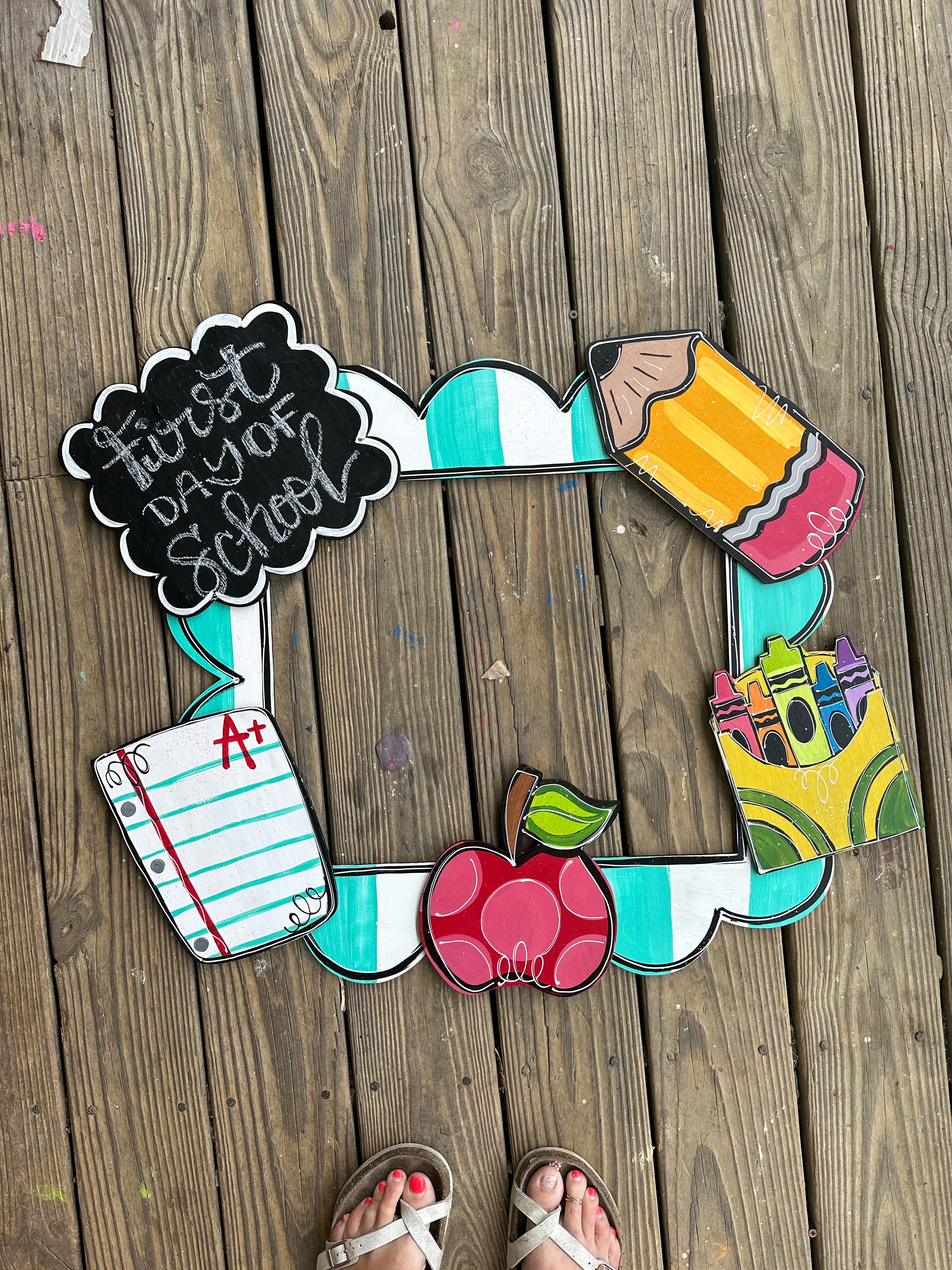 Back to School Chalkboard - First Day of School - Countdown Sign - Back ...