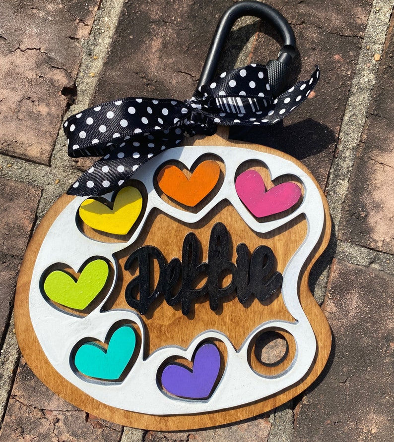 Personalized Artist Accessories Artist Bag Charm Artist Etsy