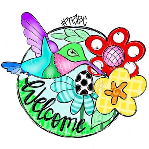 TEMPLATE - Hummingbird Template Door Hanger Template - DIY Door Hanger - Door Decor Template - bird Template - Downloadable Door Hanger