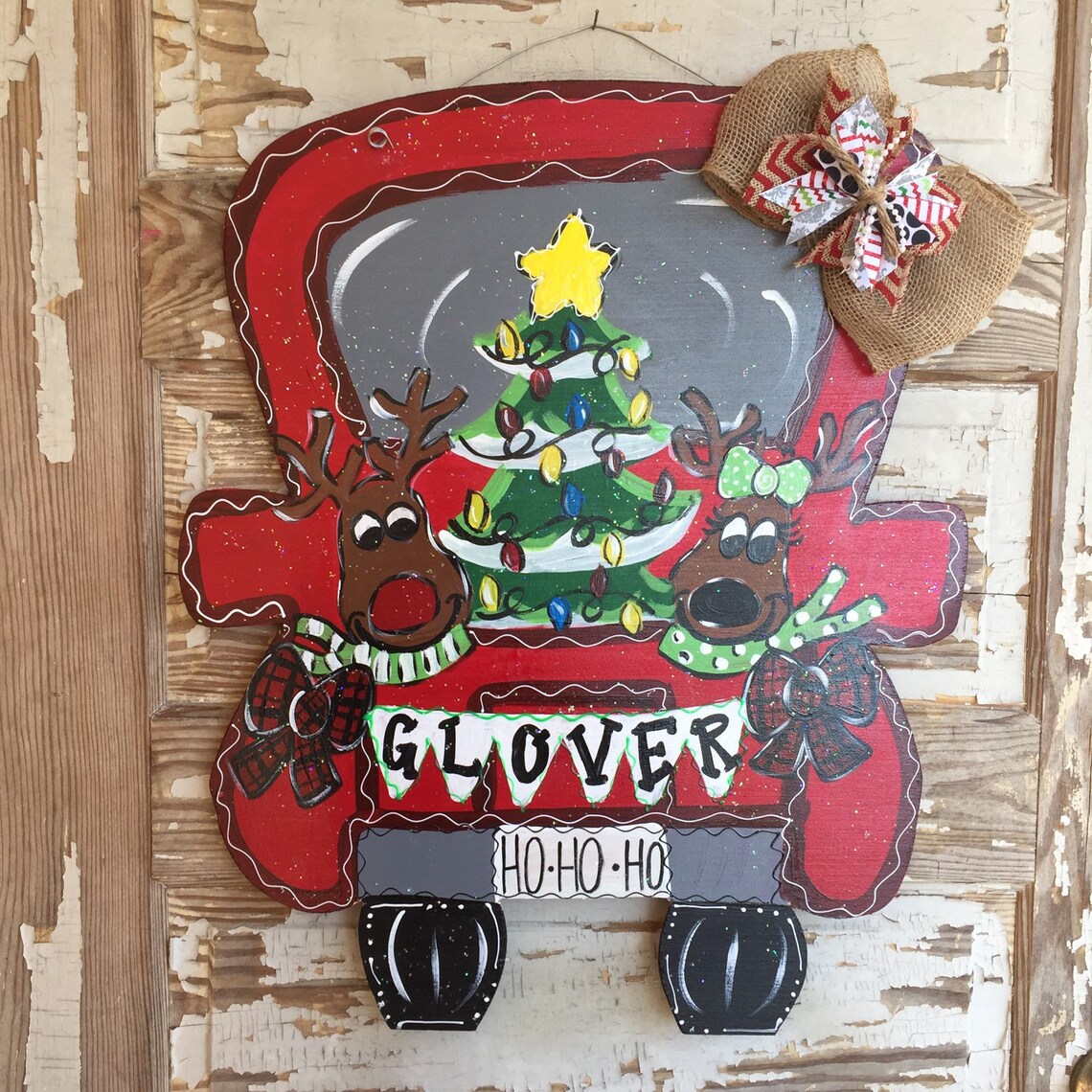 Personalized Door Hanger Christmas Door Hanger Christmas - Etsy