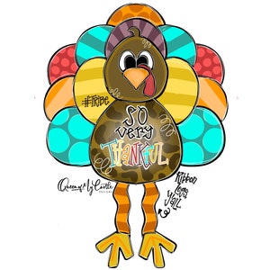 TEMPLATE - Thanksgiving Template - Door Hanger Template - DIY Door Hanger - Fall door Template - Turkey Template - Downloadable Door Hanger