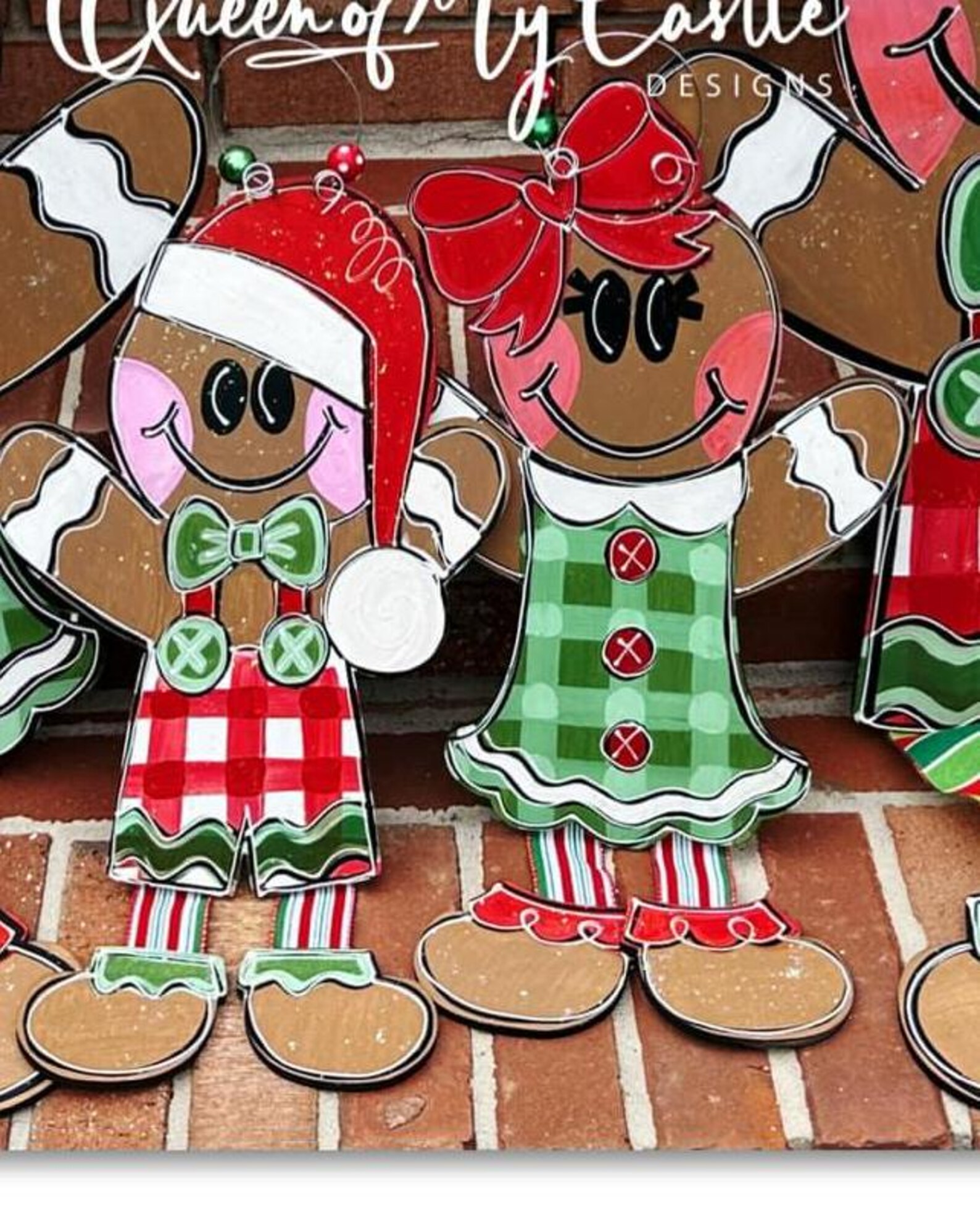 TEMPLATE Gingerbread Template Door Hanger Template - DIY Door Hanger ...