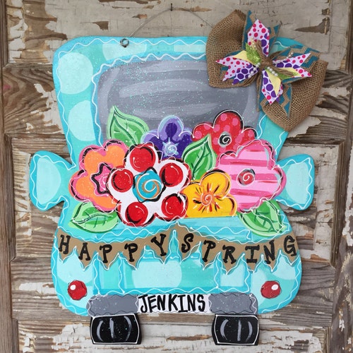 Spring Door Hanger Summer Door Hanger Spring Decor - Etsy