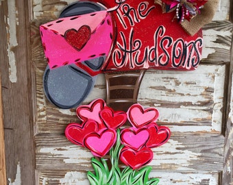 Personalized Door Hanger - Valentine's Day Door Hanger - Valentine Door Hanger - Personalized Door Decor - Valentines Decor - Love Letters