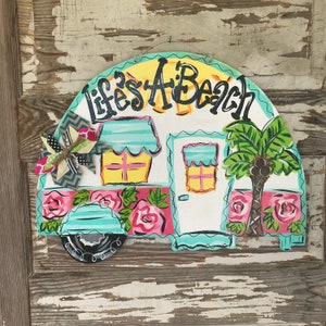 Camper Sign Camping Door Hanger Camping Decor Camper Decor Campground Decorations Glamping Glamping Sign Beach Camping image 6