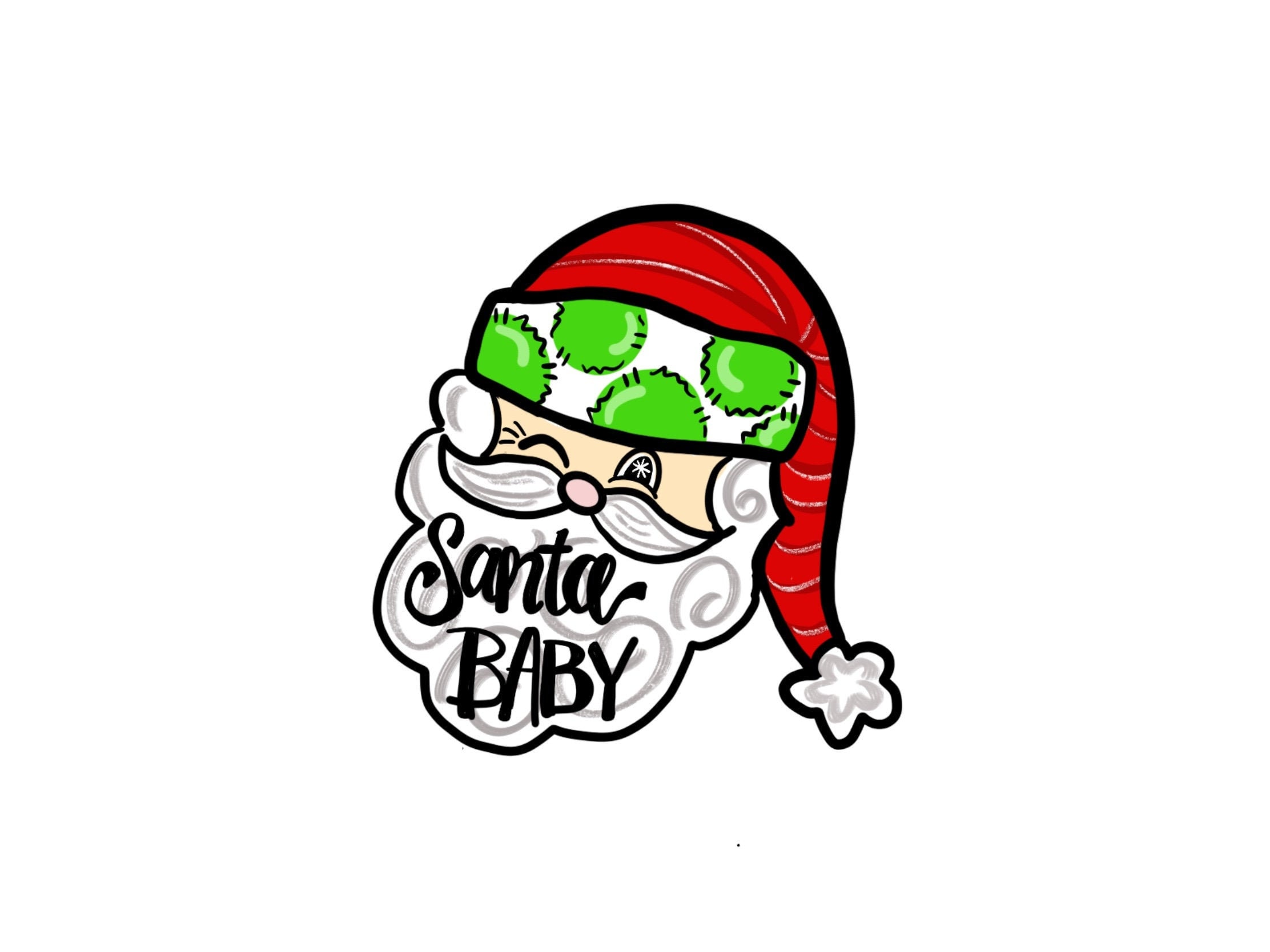 TEMPLATE Santa Template Door Hanger Template DIY Door Hanger - Etsy