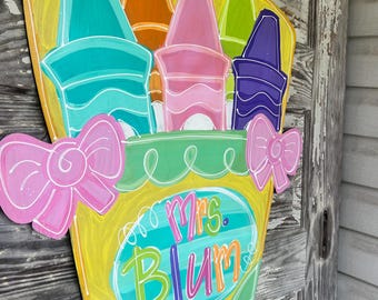Back To School Door Hanger - School Door Hanger - Classroom Door decor - back to School decorations - Teachers Gift - Back to School Door