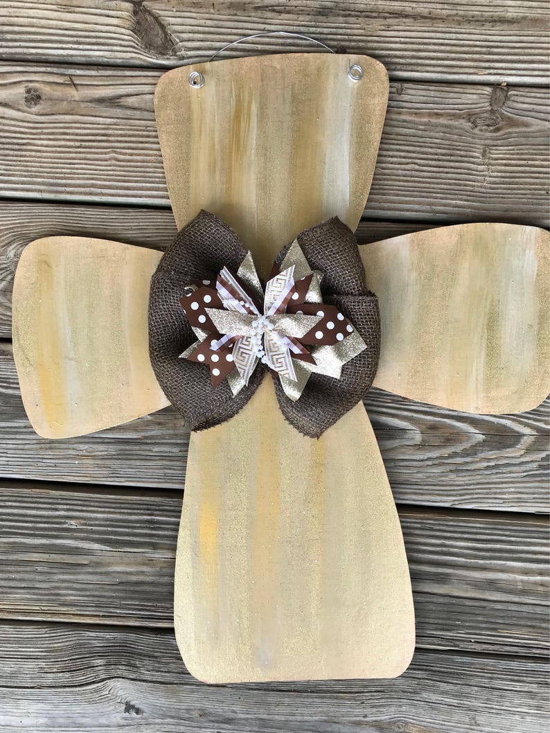 Personalized Door Hanger Cross Wreath Year Round Door Hanger Cross Door Decor Cross Door Hanger Spring Door Hanger
