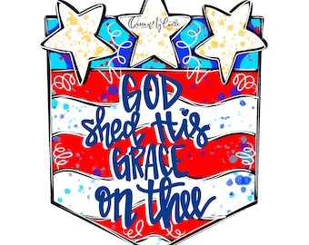 MODELLO Modello patriottico Modello appendino per porta - Appendino per porta fai da te - Modello di decorazione per porta - Modello di bandiera americana - Appendino per porta scaricabile