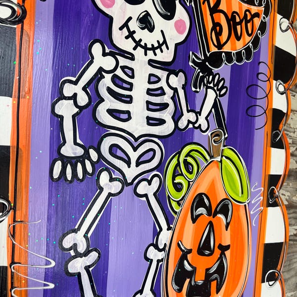 Halloween Door Hanger - Fall Door Hanger  - BOO Door Hanger - Halloween Decorations - Halloween Decor - Fall Door Sign - Halloween Wreath