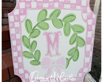 PLANTILLA - Plantilla de colgador de puerta de primavera - Colgador de puerta DIY - Plantilla de decoración de puerta - Plantilla de regadera - Colgador de puerta descargable