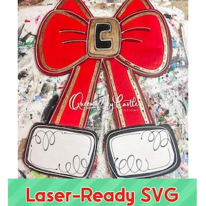 SVG file - Laser Ready File - Christmas SVG File - Laser Cut File - Door Hanger SVG - Laser Door Hanger File - Christmas Door Hanger Svg