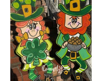 Plantilla para colgar en la puerta del Día de San Patricio - Colgador de puerta DIY - Plantilla de decoración de puertas - Plantilla irlandesa - Colgador de puerta descargable