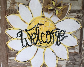 Personalized Door Hanger - Fall Door Hanger - Summer Door Hanger - Sunflower Door Hanger - Spring Decor - Summer Decor - Door Decor