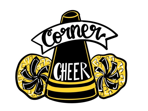 Template Cheerleader Template Door Hanger Template Diy Etsy