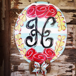 Personalized Door Hanger - Valentine&#39;s Day Door Hanger - Valentine Door Hanger - Valentines Decor - Spring Door Hanger - Spring Wreath