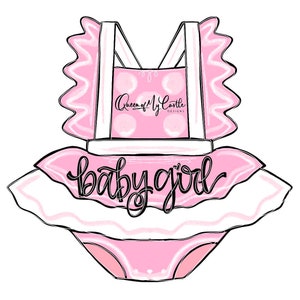 TEMPLATE - Baby Door Hanger Template - DIY Door Hanger - Door Decor Template - Baby Girl Template - Downloadable Door Hanger