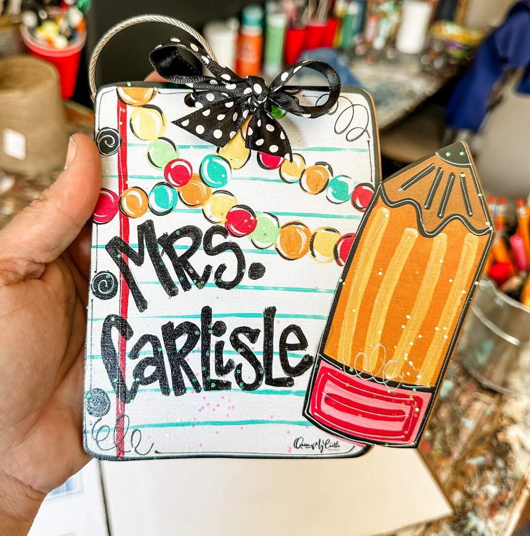Teacher Gift - Teachers Appreciation - Teacher Bag Tag - Teacher Charm ...