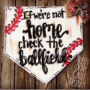 Baseball Door Hanger - Baseball Sign - Baseball Door Decor - Sports Door Hanger- Baseball Decor- Summer Door Hanger - Baseball Mom
