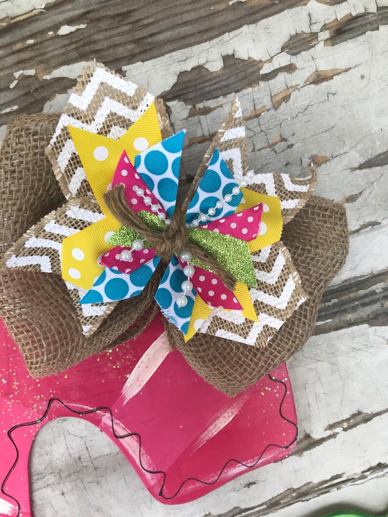 Summer Wreath Summer Porch Sign Beach Wreath Beach Door Hanger Summer Door Hanger Personalized Door Hanger Summer Decor Summer