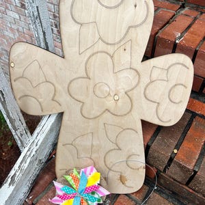 DIY Paint Tutorial - DIY Door Hanger Class - Virtual Paint Lesson - Cross Door Hanger - How To Paint - Instructional Video - DIY techniques