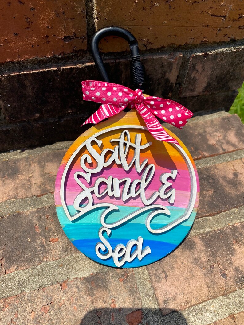 Summer Bag Accessories Beach Accessory Beach Bag Tag Etsy