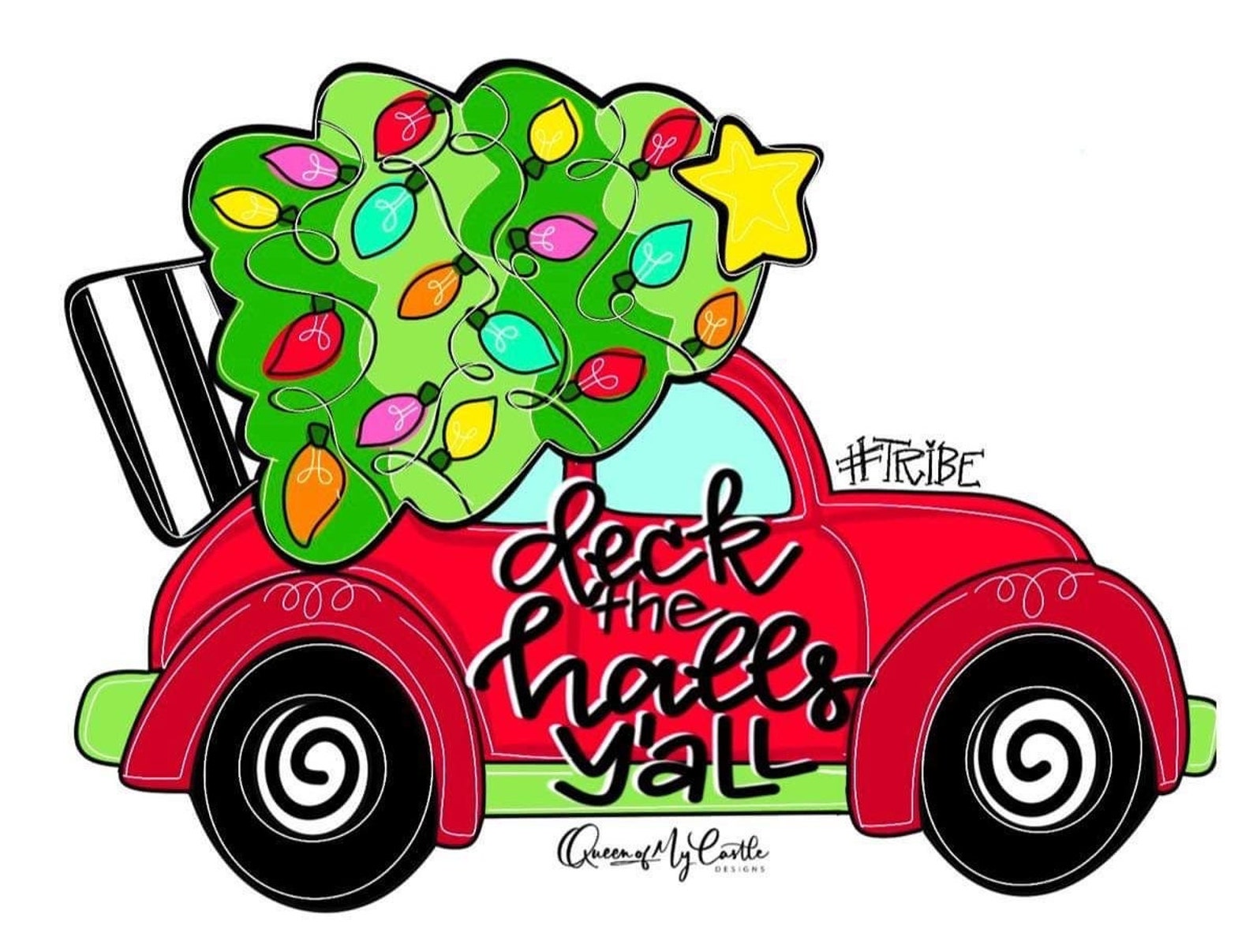 TEMPLATE Christmas Template Door Hanger Template DIY Door - Etsy