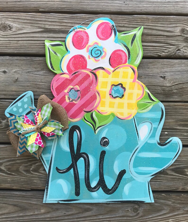 DIY Paint Tutorial DIY Door Hanger Class Virtual Paint Etsy