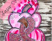 SVG file - Laser Ready File - Breast Cancer Awareness SVG File - Laser Cut File - Door Hanger SVG - Laser Ready Door Hanger File - pumpkin