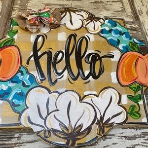 Fall Door Hanger - Pumpkin Door Hanger - Personalized Door Hanger - Fall Wreath- Fall Decor - fall Decorations - Halloween Sign image 4