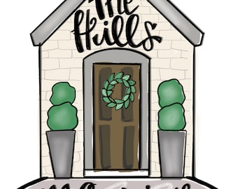 TEMPLATE Year round Template Door Hanger Template - DIY Door Hanger - Door Decor Template - Personalized Template - Downloadable Door Hanger