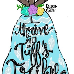 TEMPLATE - Teepee Template Door Hanger Template - DIY Door Hanger - Door Decor Template - Boho Template - Downloadable Door Hanger