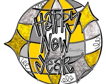 TEMPLATE - New Years Template Door Hanger Template - DIY Door Hanger - Door Decor Template - New Years Template - Downloadable Door Hanger